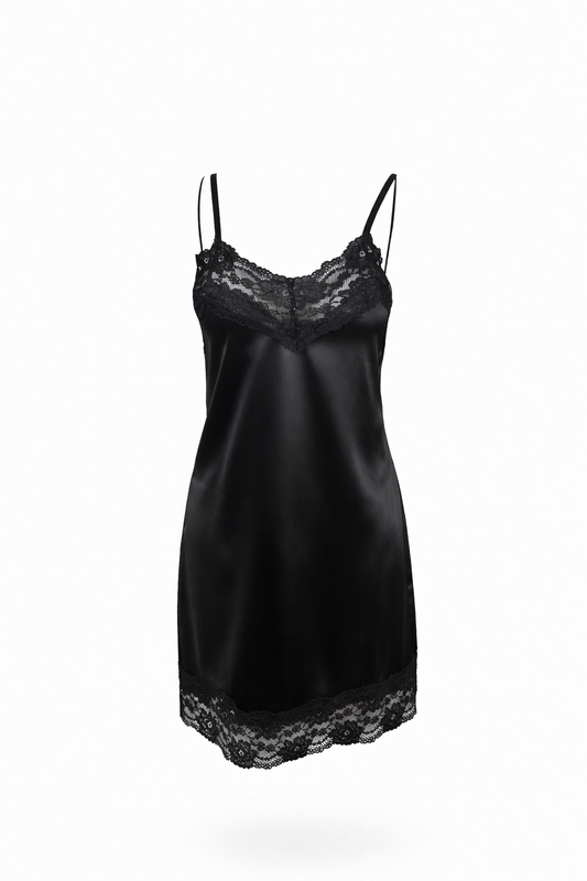 Satin with Lace Nightgown