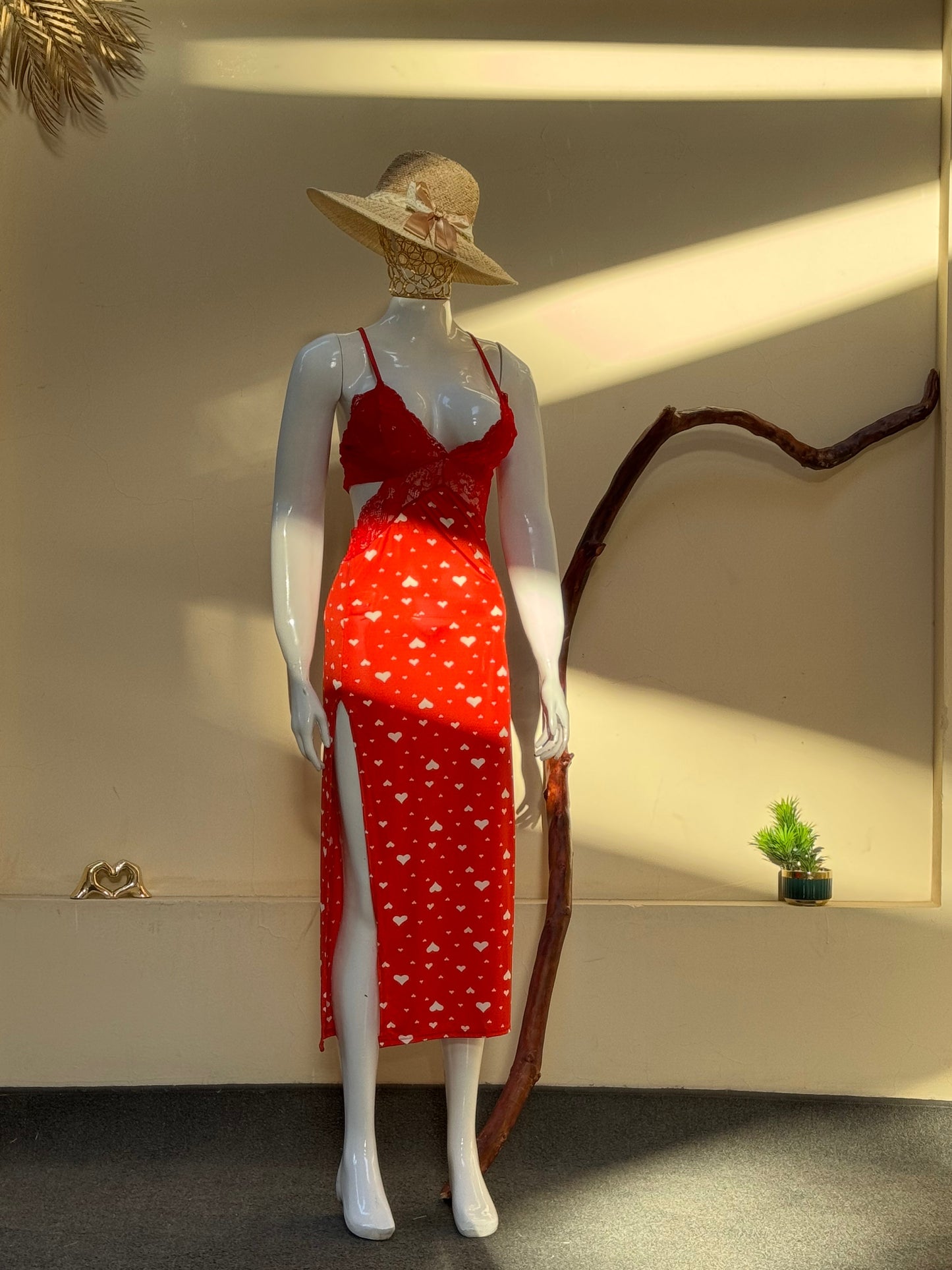 Heart Print Dress