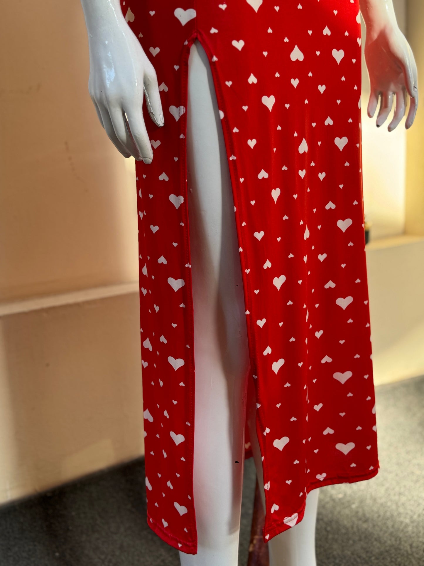 Heart Print Dress