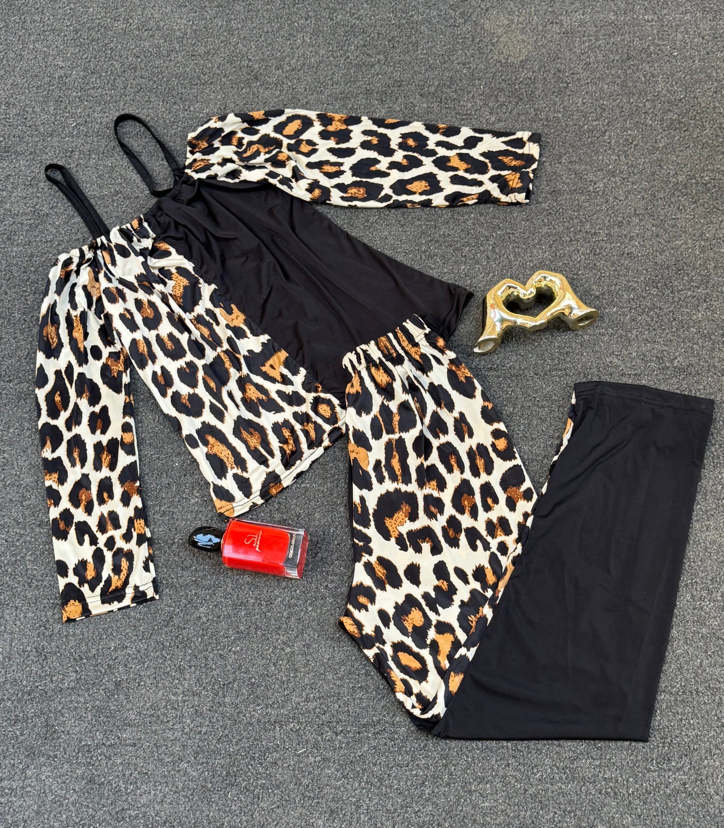Tiger Print Pajama Set