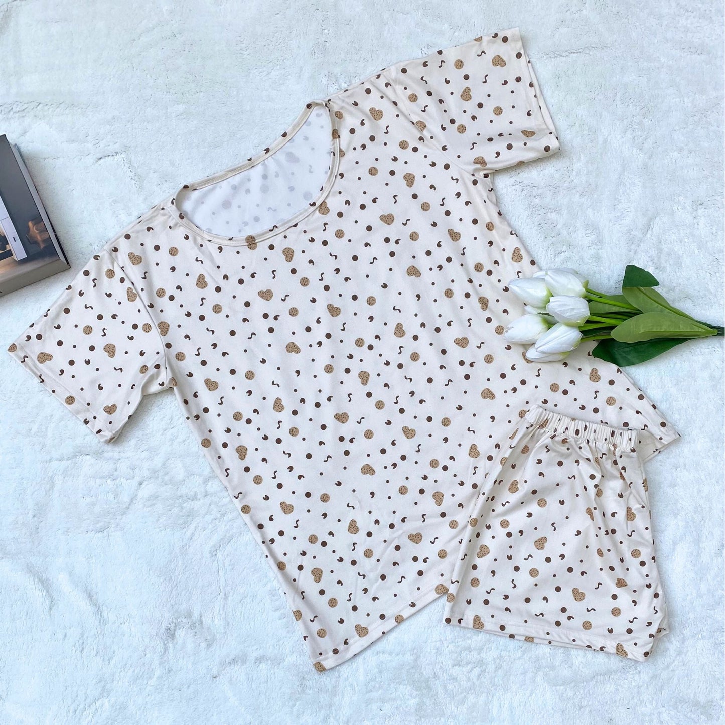 Plus Size Cotton Blend Pajama Set