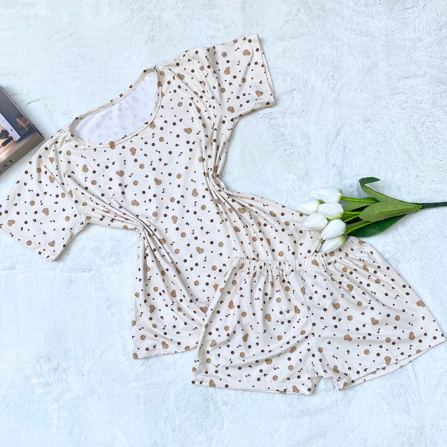 Plus Size Cotton Blend Pajama Set