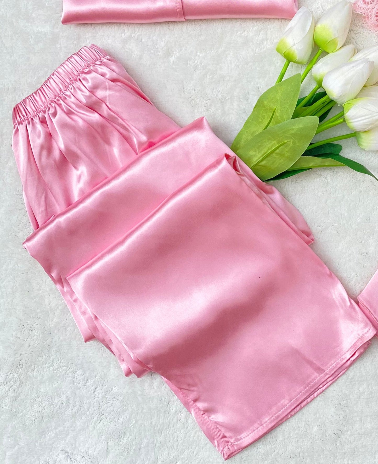 Piece Satin Pajama Set