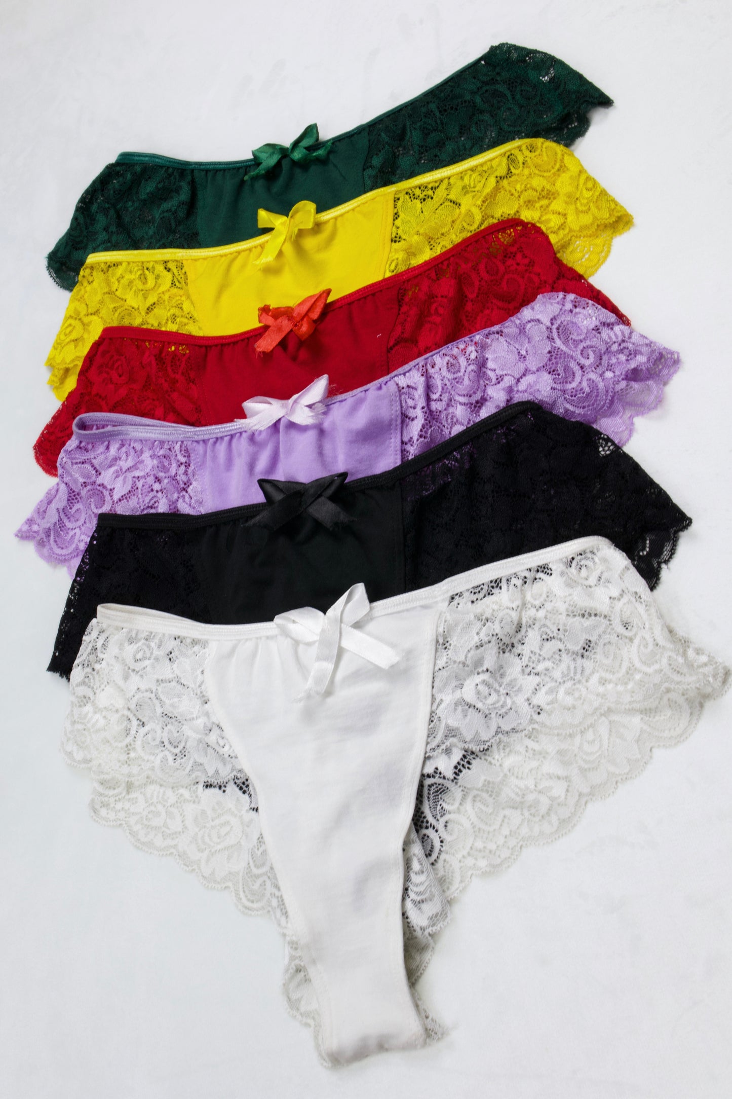 Cotton Lace Brazilian Panty (Pack of 6)