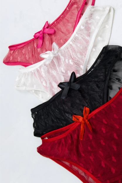 Sheer Reveal Bikini Panty (Pack of 4)