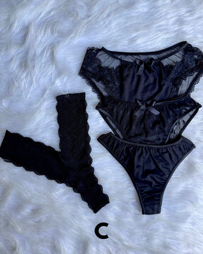 Black Set (Pack of 4)