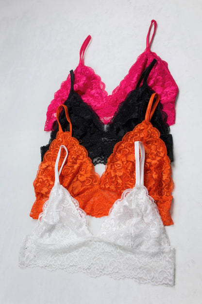 Lace Bralette (Pack of 4)