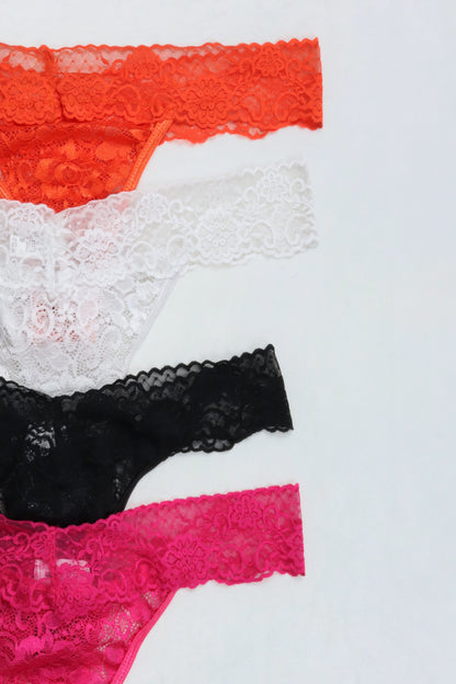 Lace Brazilian Panty (Pack of 4)