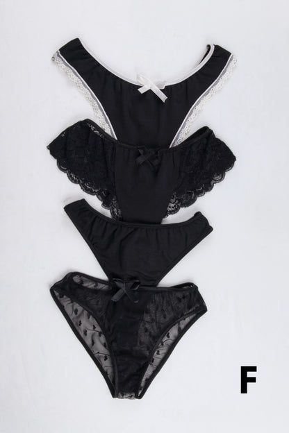 Black Set (Pack of 4)