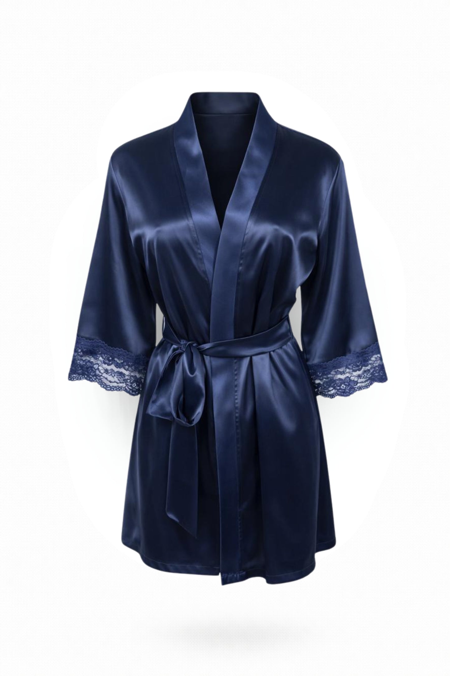 Satin with Lace Robe