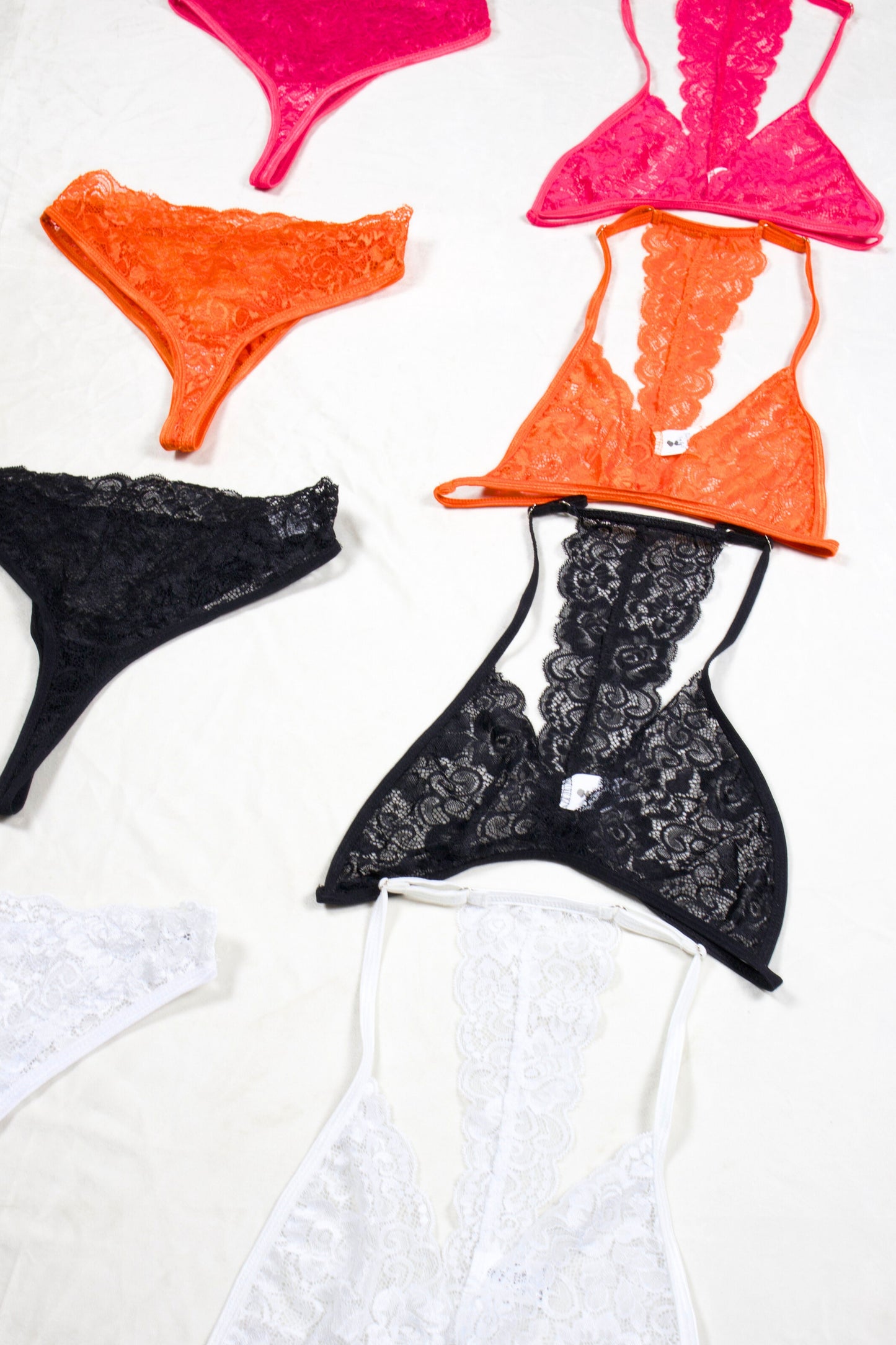 Lace Bra and Panty Set (Pack of 4)