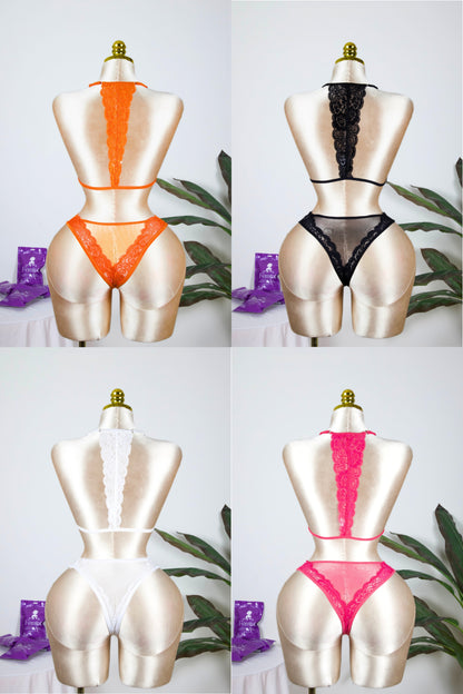 Lace Bra and Panty Set (Pack of 2)