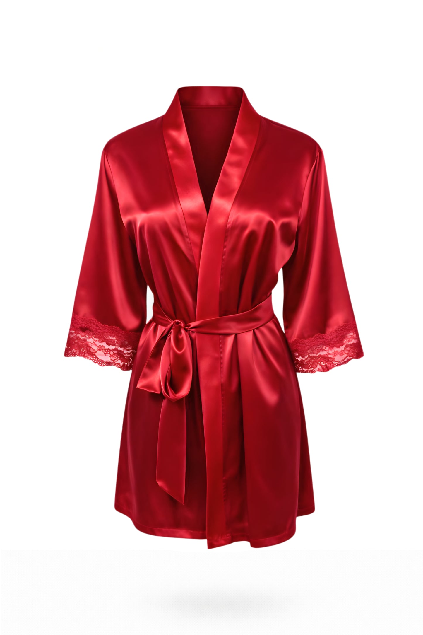 Satin with Lace Robe