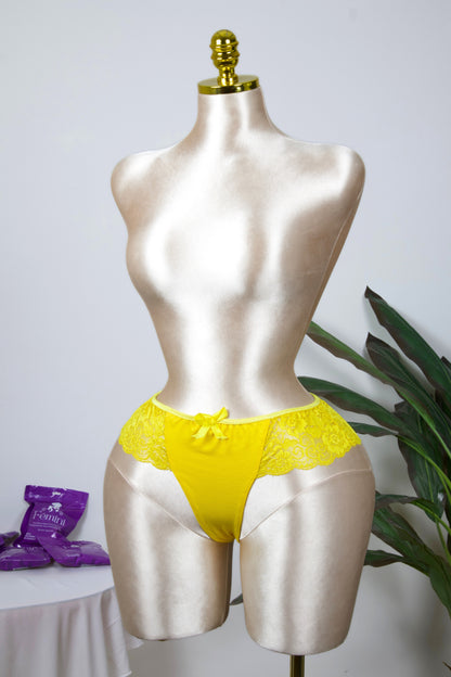 Cotton Lace Brazilian Panty