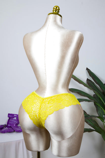 Cotton Lace Brazilian Panty