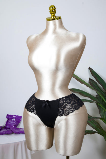 Cotton Lace Brazilian Panty