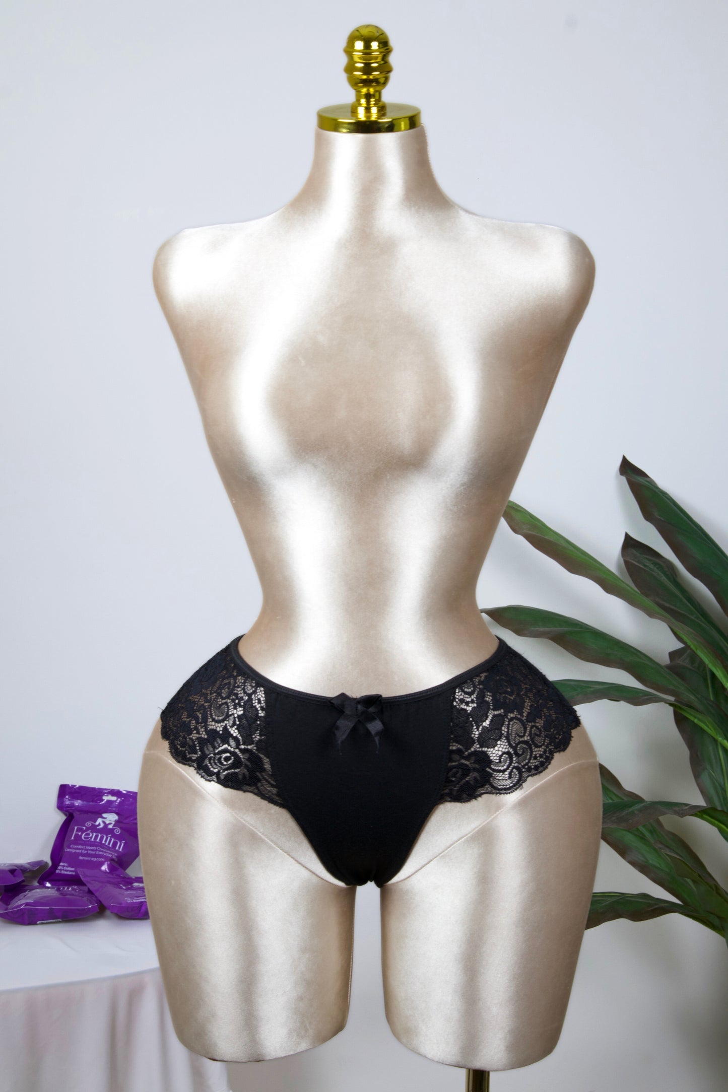 Cotton Lace Brazilian Panty