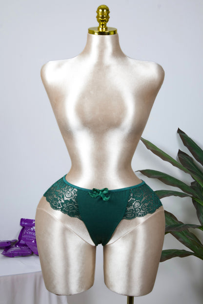 Cotton Lace Brazilian Panty