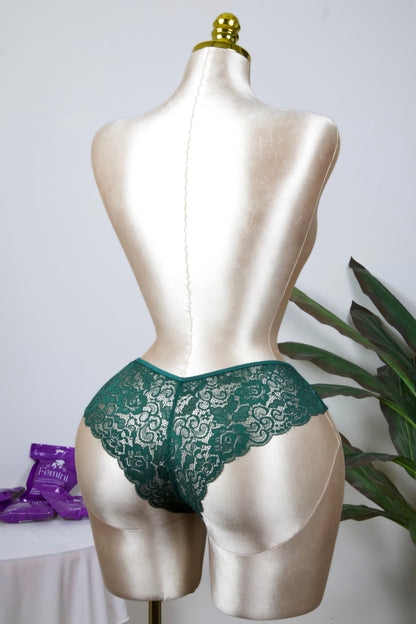 Cotton Lace Brazilian Panty