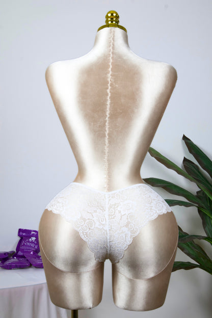 Cotton Lace Brazilian Panty