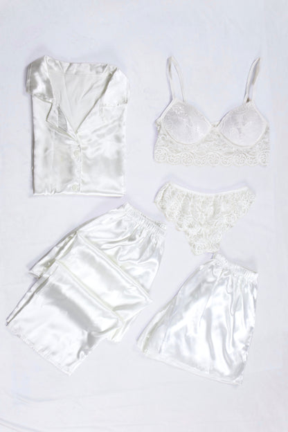 Satin Lace 5-Piece Set