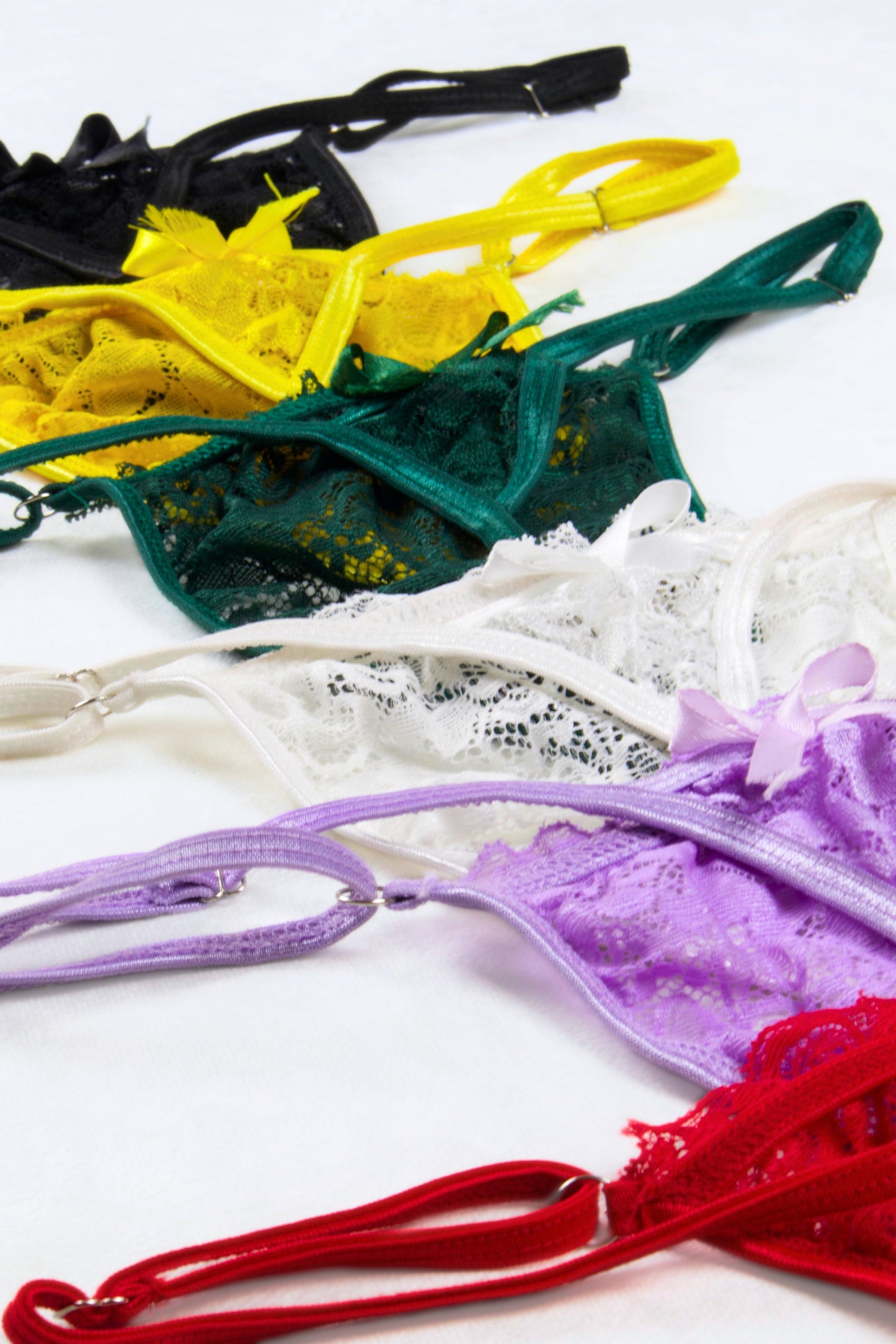 Lace Adjustable G-String Panty (Pack of 6)