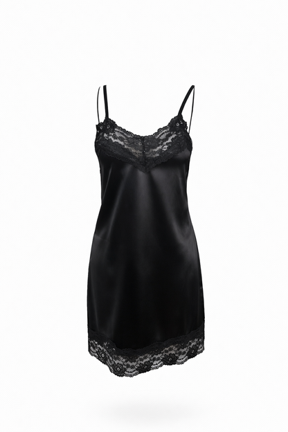 Satin with Lace Nightgown