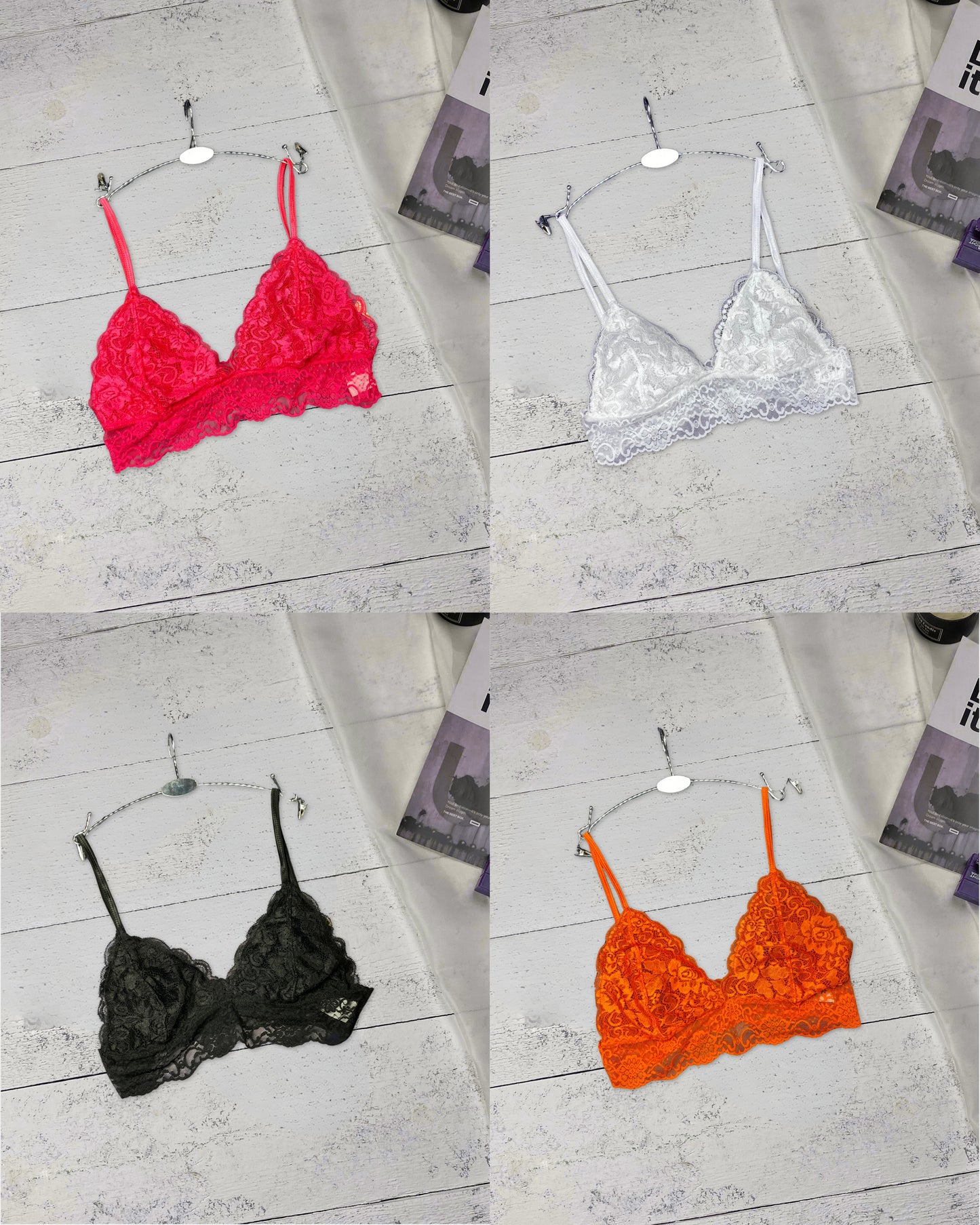 Lace Bralette (Pack of 4)