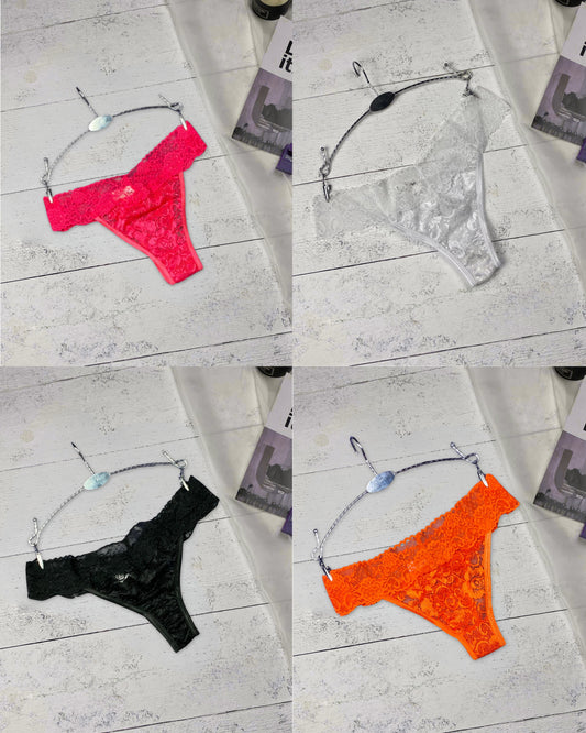 Lace Brazilian Panty (Pack of 4)