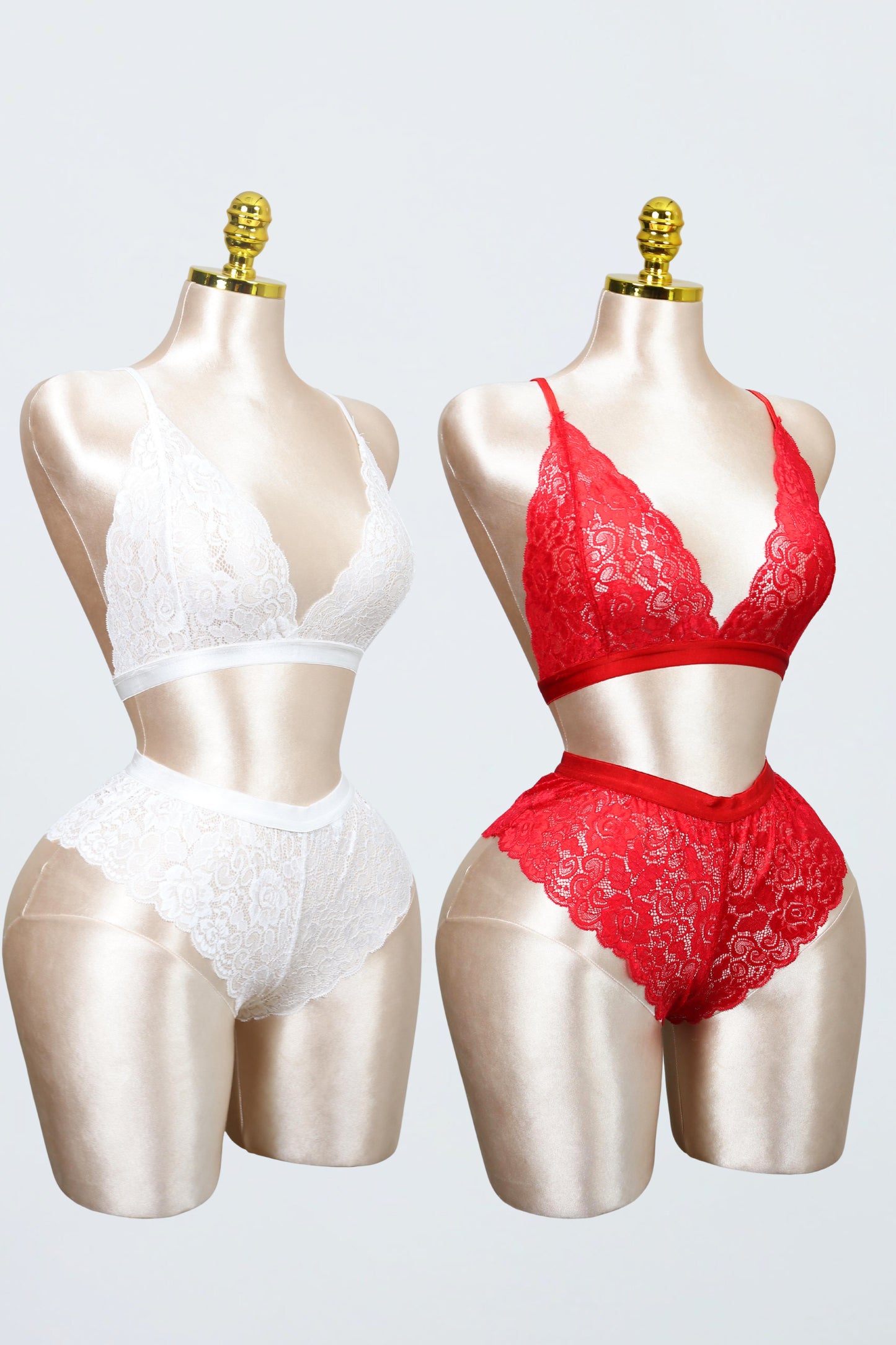 Lace Bralette and Shortie Set (Pack of 2)