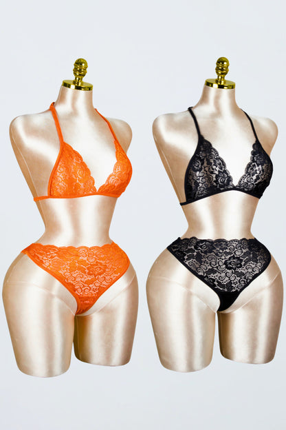 Lace Bra and Panty Set (Pack of 2)