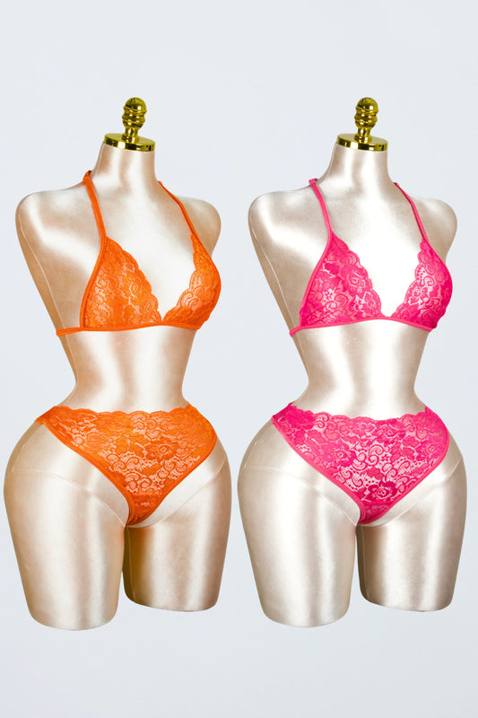 Lace Bra and Panty Set (Pack of 2)