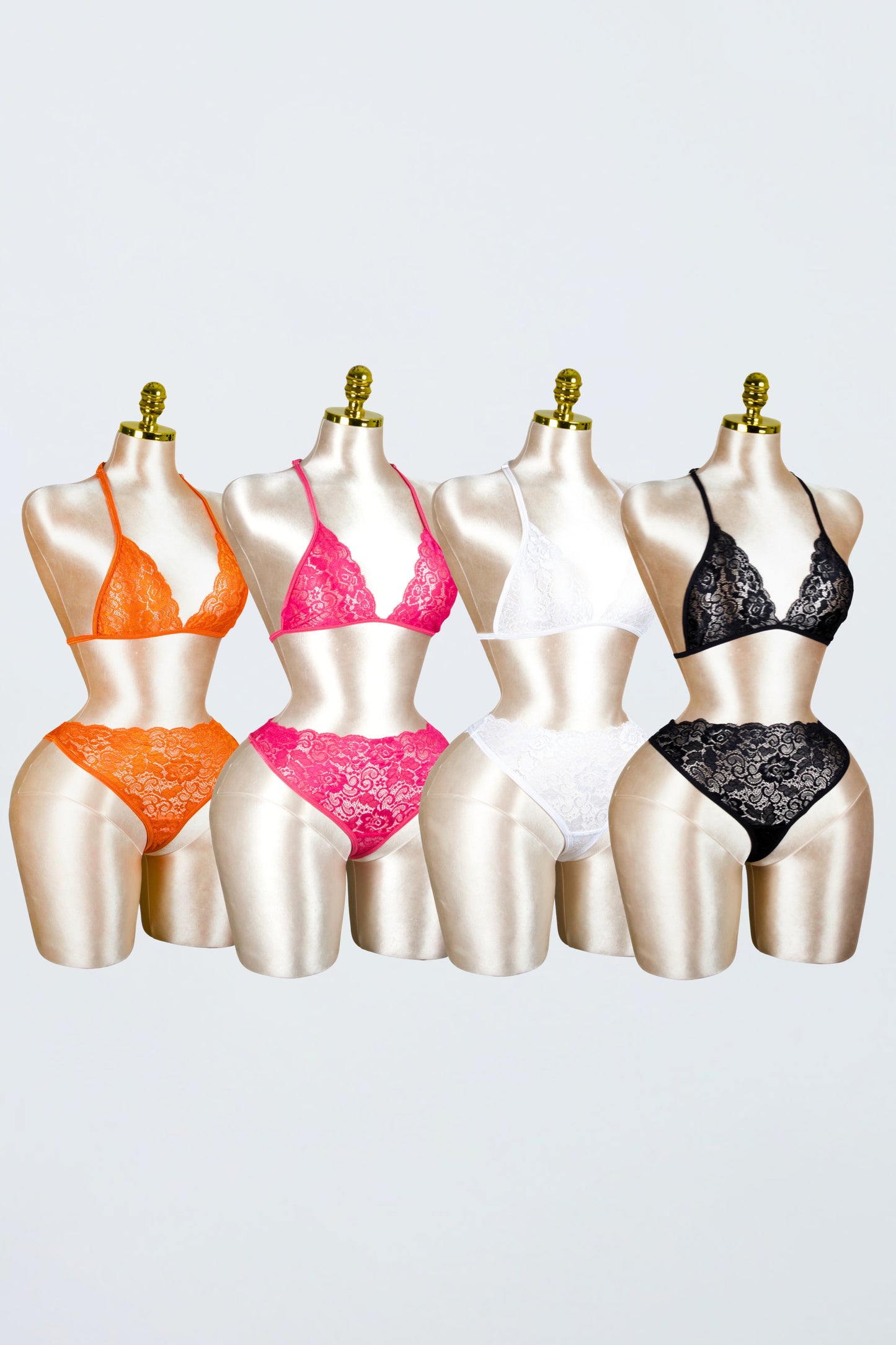 Lace Bra and Panty Set (Pack of 4)