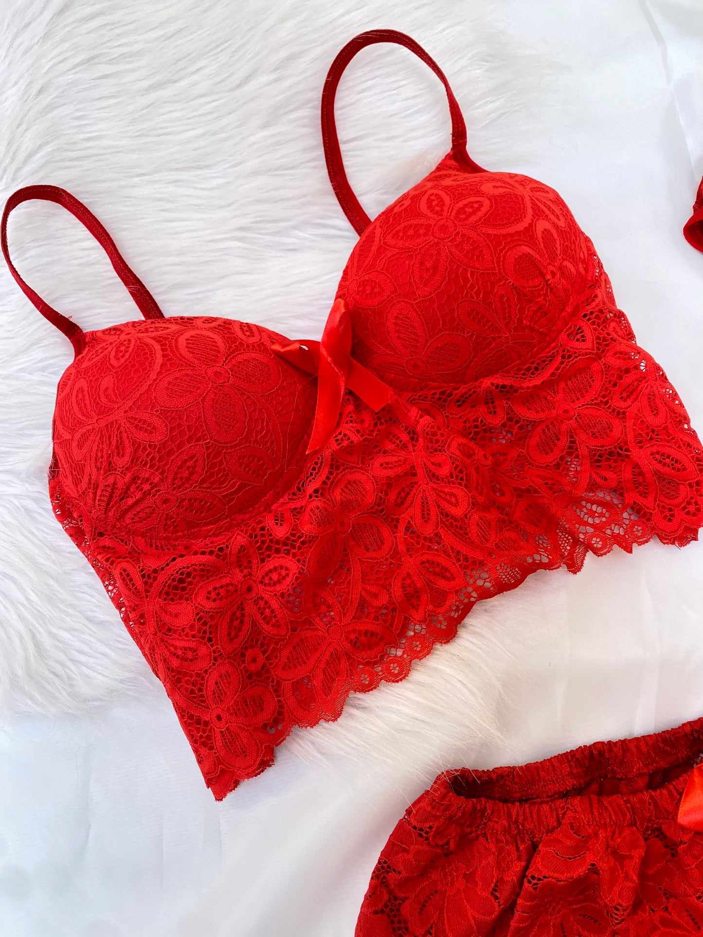 Women’s 3-Piece Lingerie Set – Bralette, Shorts & Panty