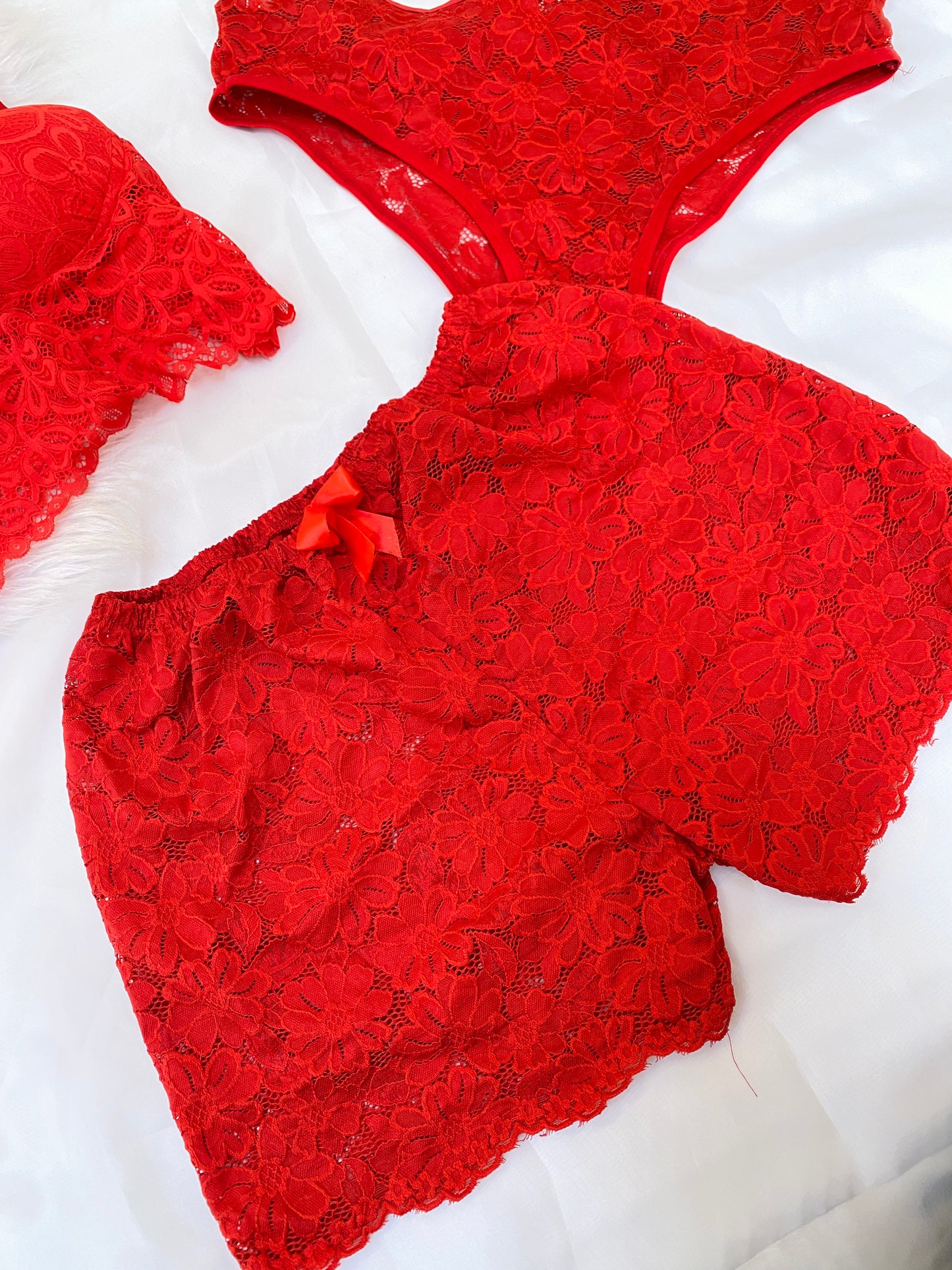 Women’s 3-Piece Lingerie Set – Bralette, Shorts & Panty