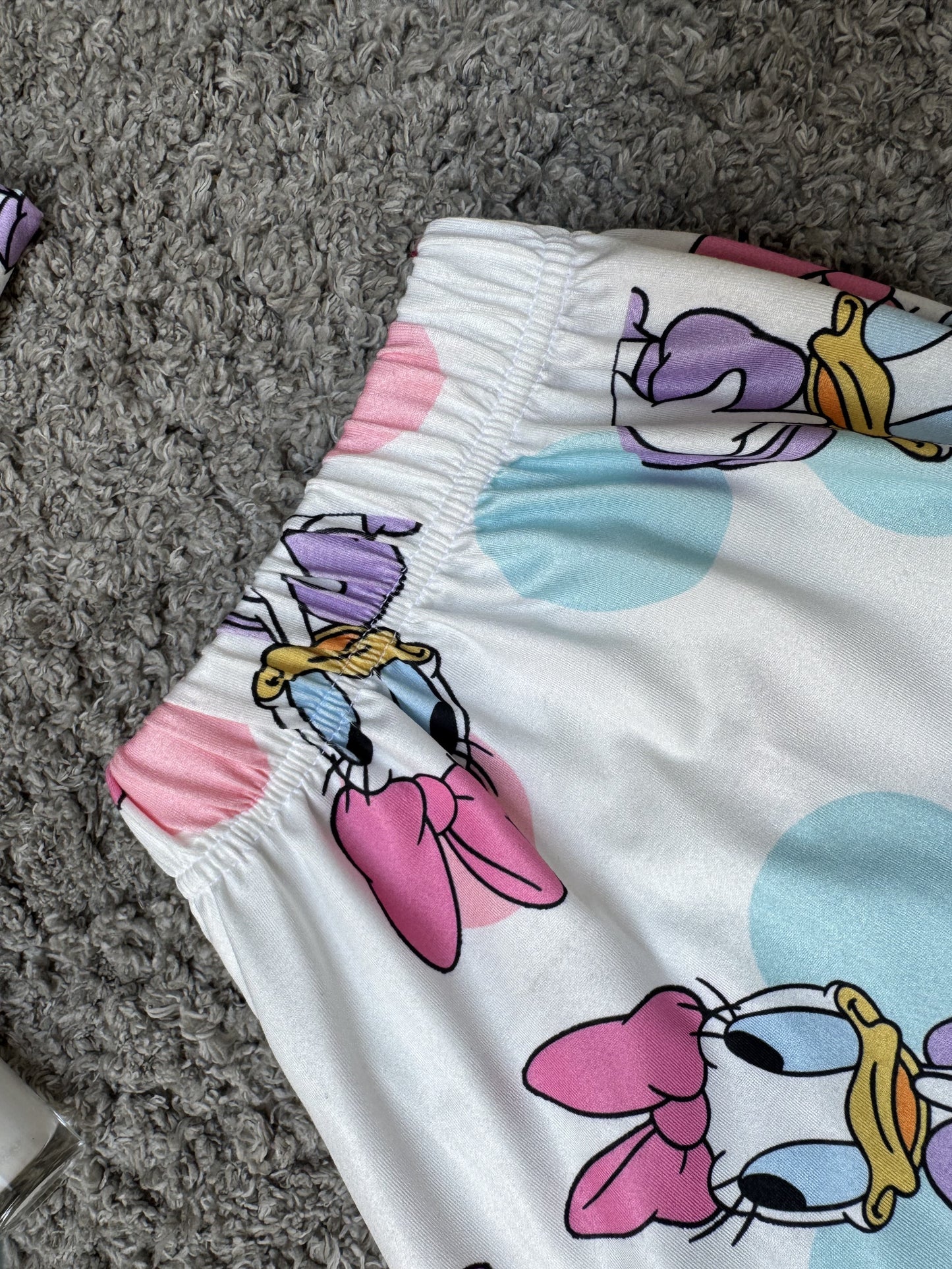 Elegant Duck Design Two-Piece Pajama Set