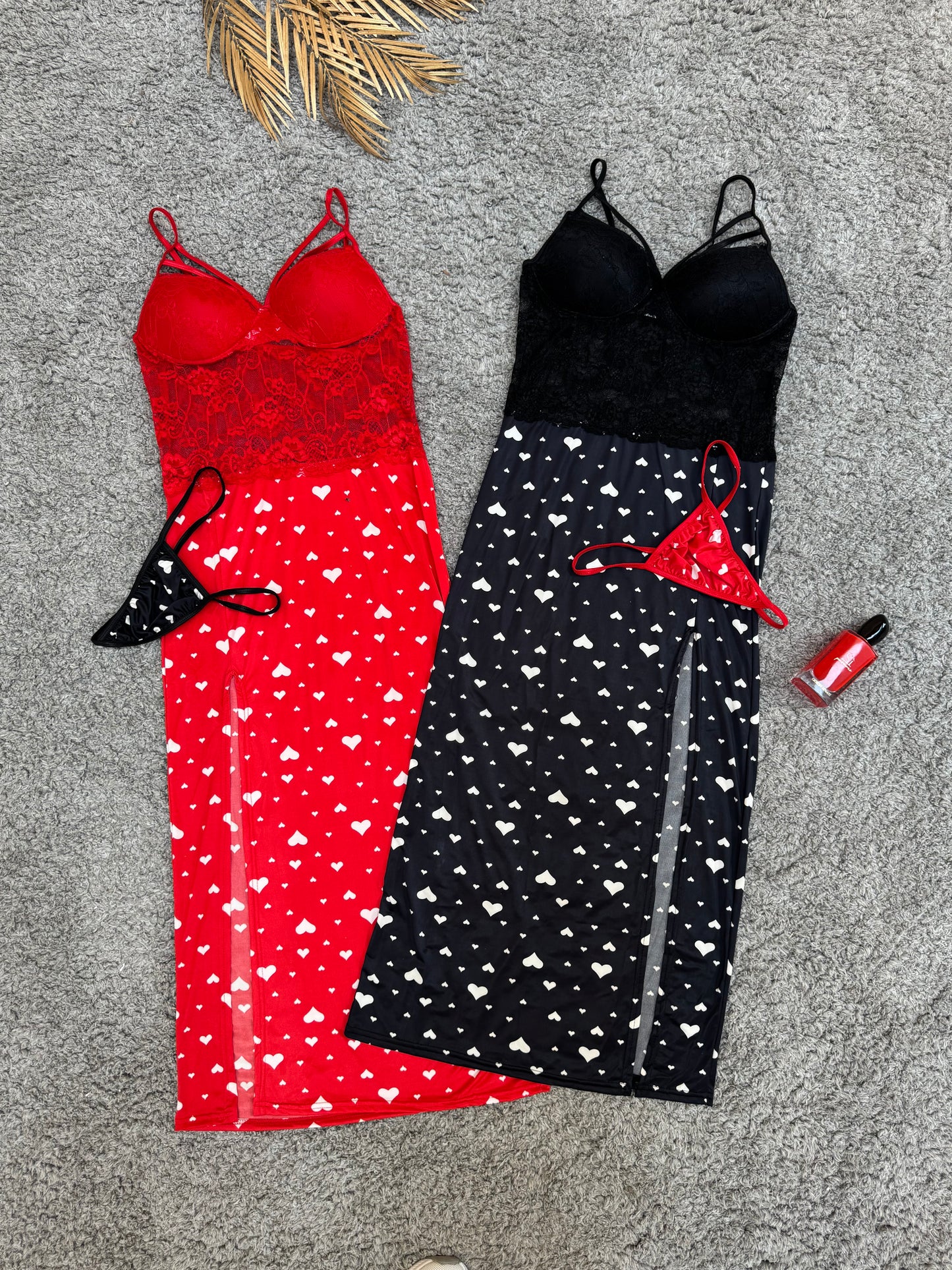 Elegant Butter Fabric Dress with Heart Design