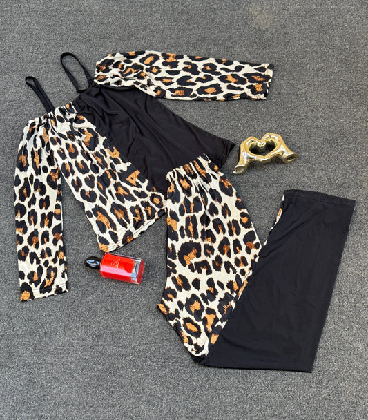 Tiger Print Pajama Set