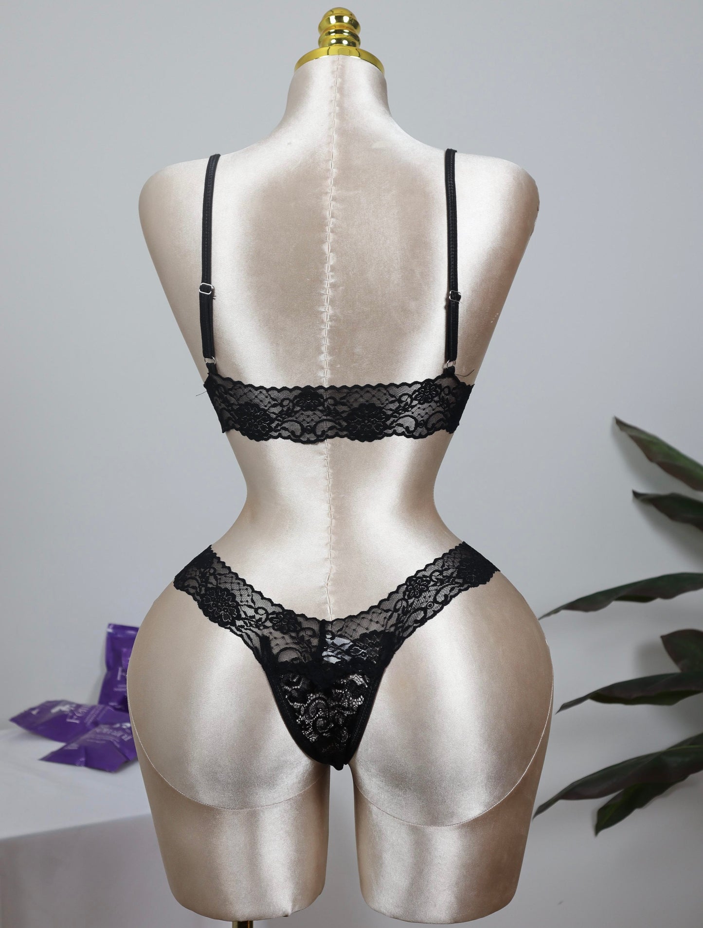 Lace Bralette and Panty Set