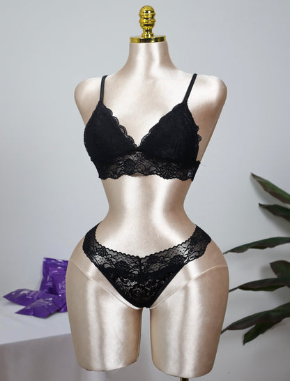Lace Bralette and Panty Set