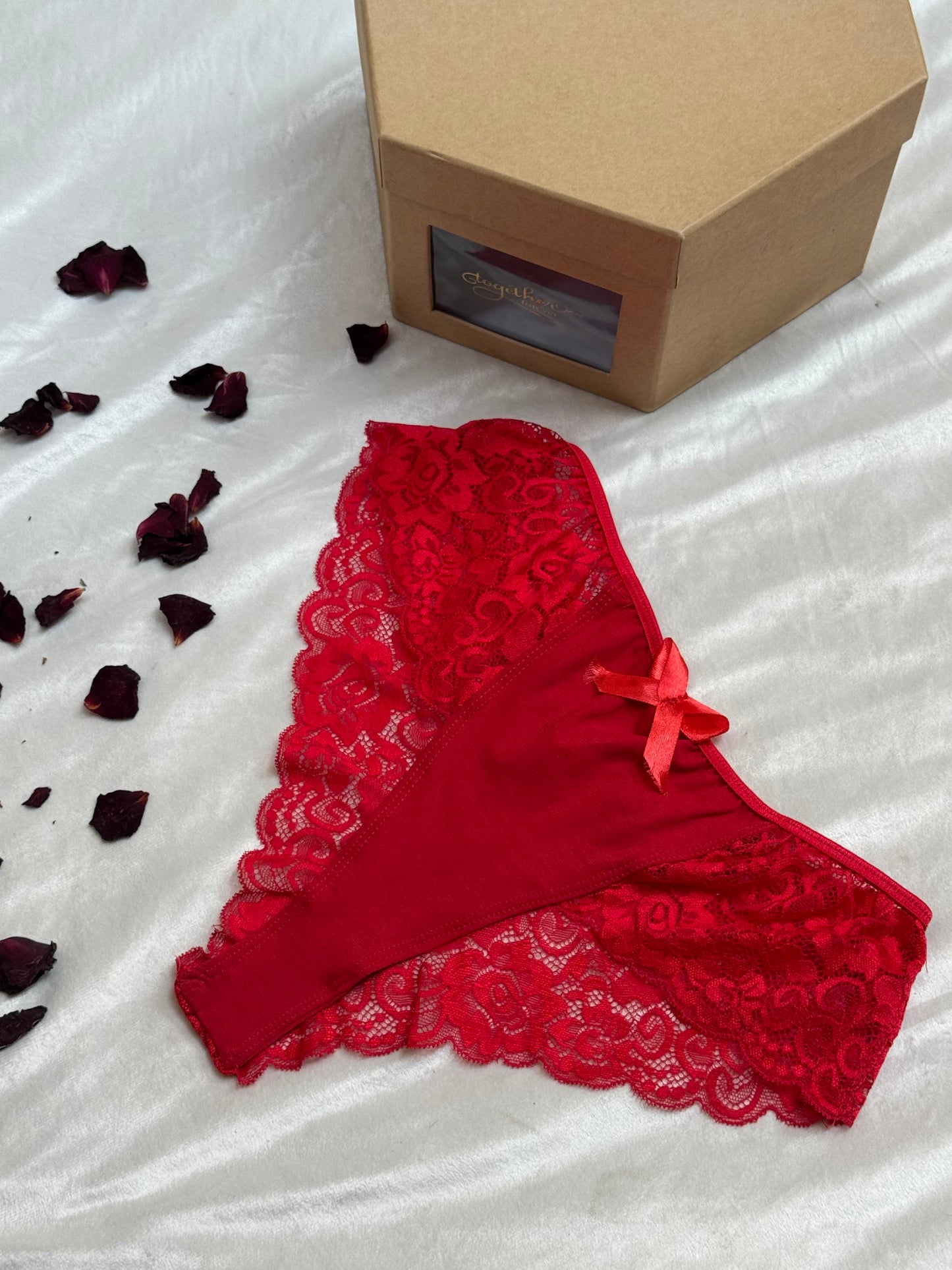 Cotton Lace Brazilian Panty