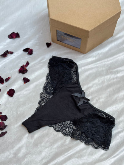 Cotton Lace Brazilian Panty