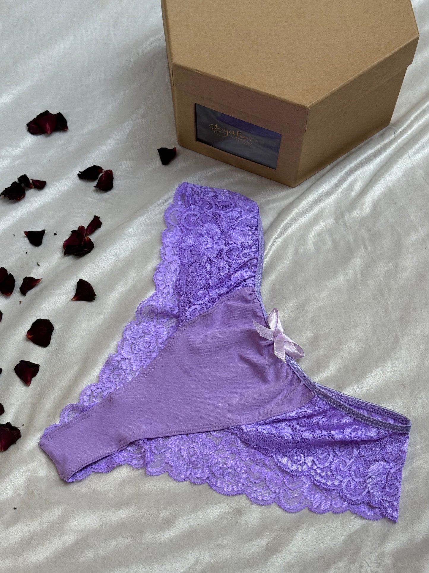 Cotton Lace Brazilian Panty