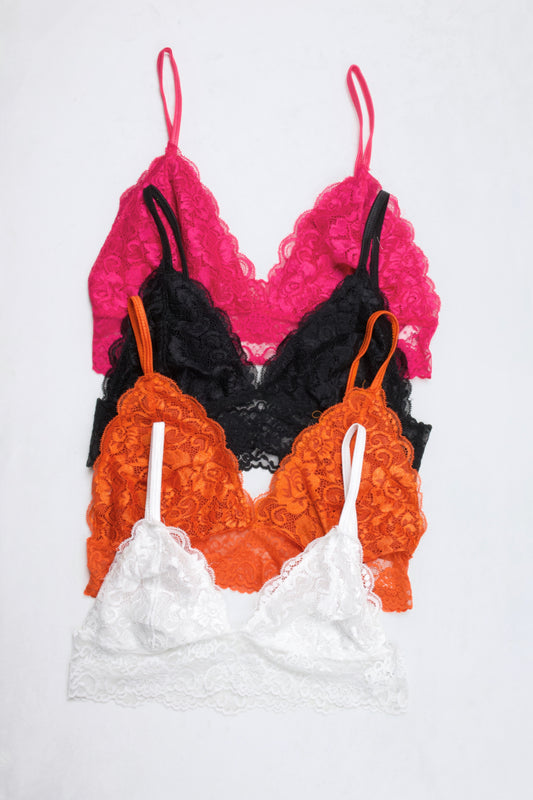 Lace Bralette (Pack of 4)