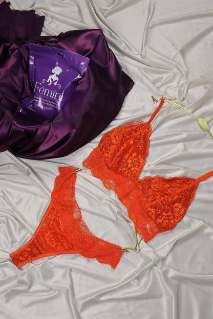 Lace Bralette and Panty Set