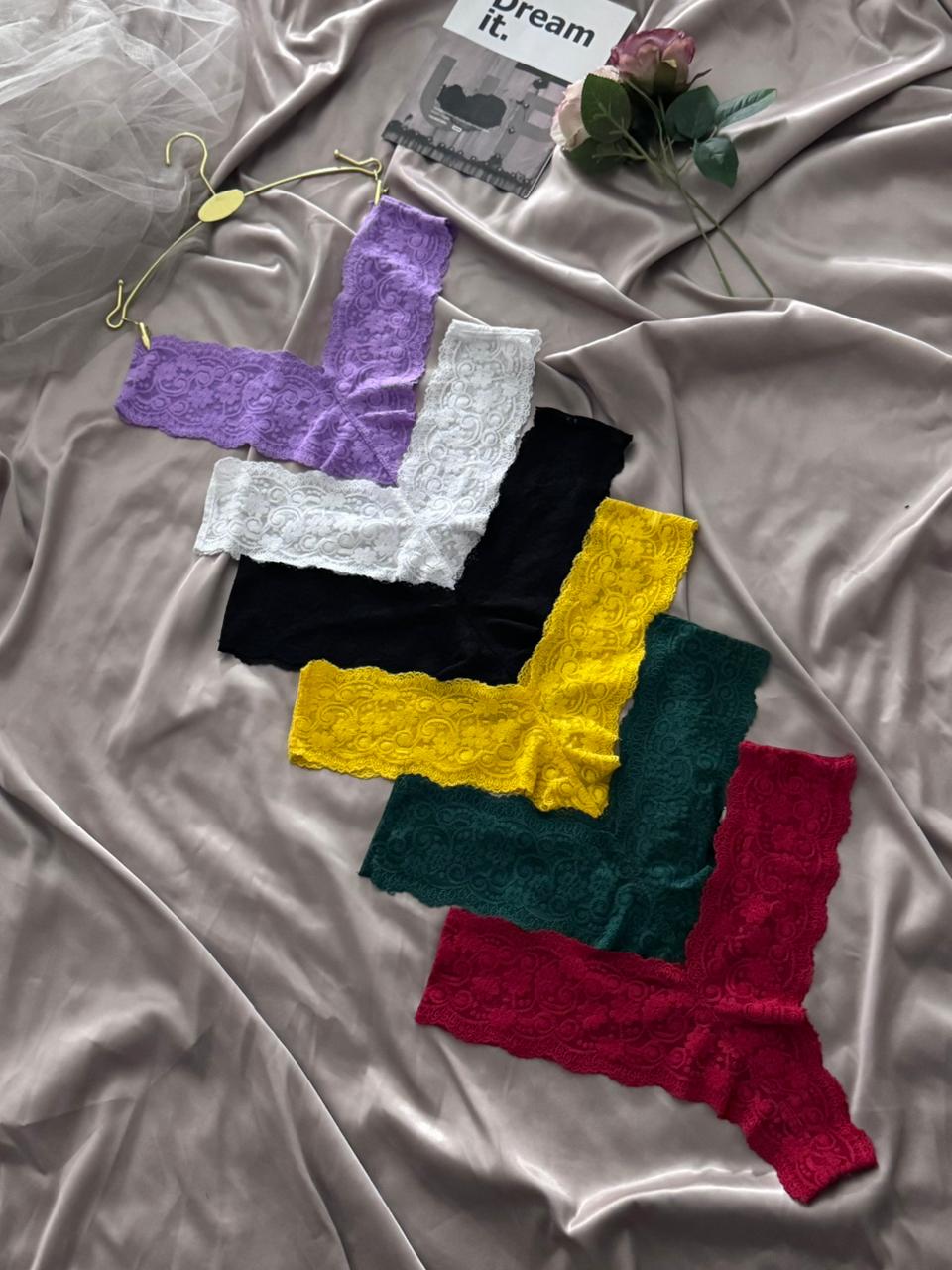 Lace Thong Panty (Pack of 6)