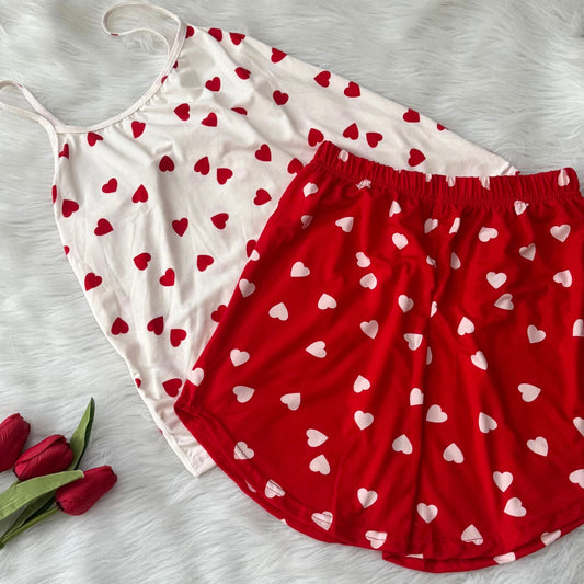 Sweetheart Cotton Pajama Set