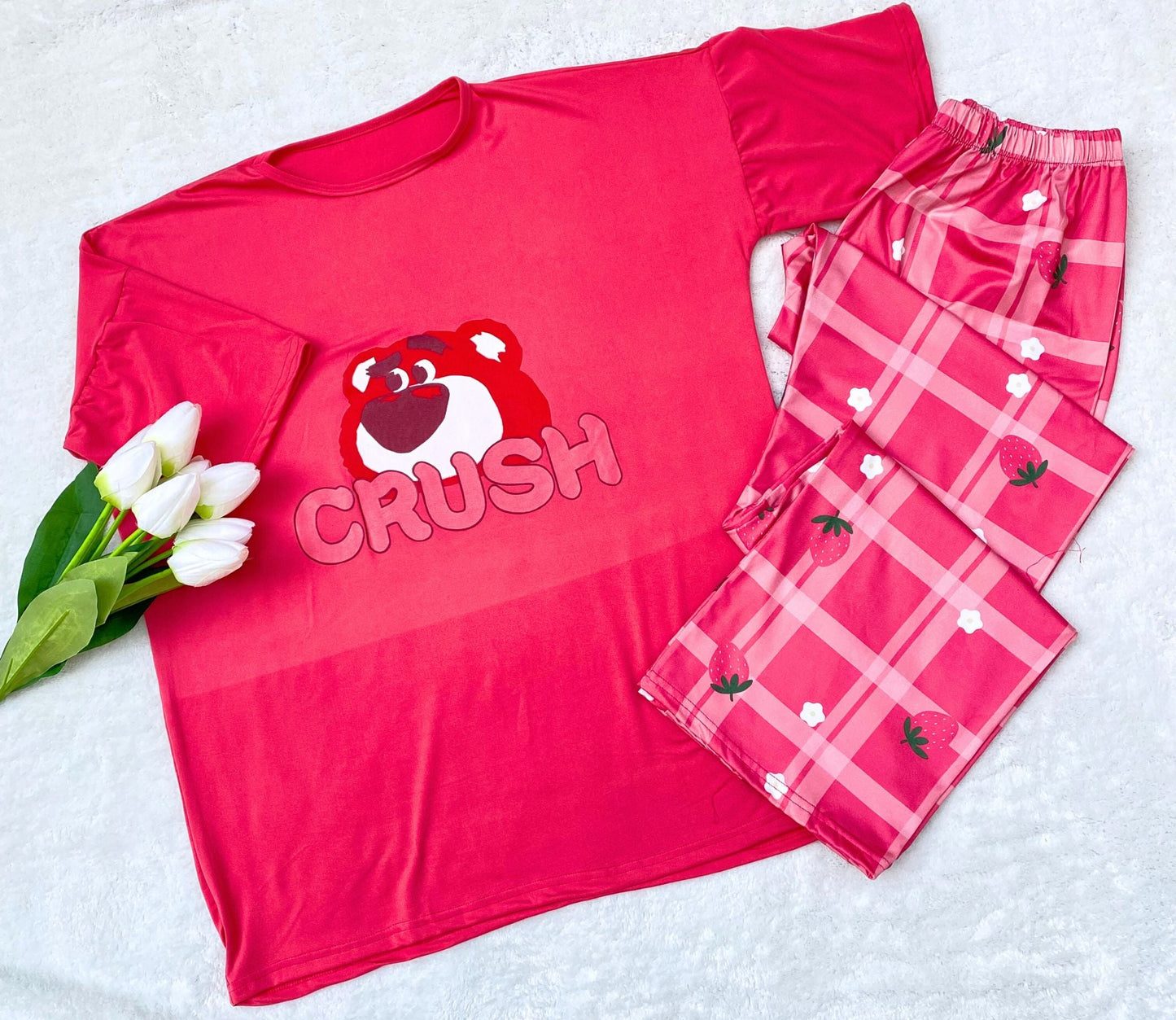 Oversized 2-Piece Pajama Set for Women