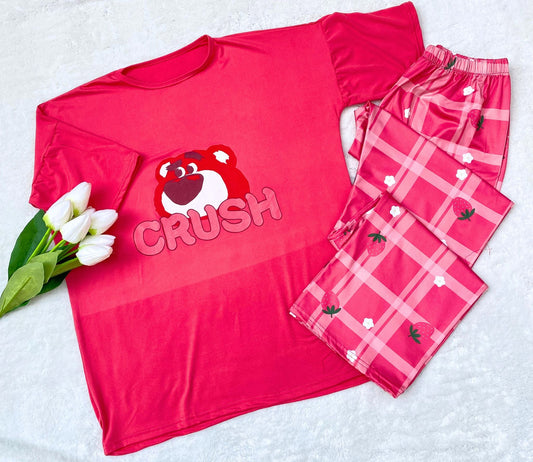 Oversized 2-Piece Pajama Set for Women