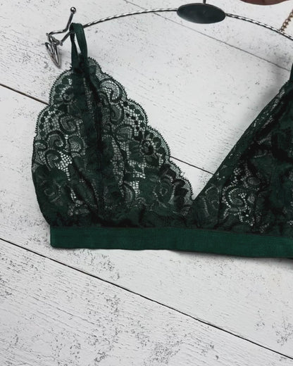 Lace Bralette and Shortie Set